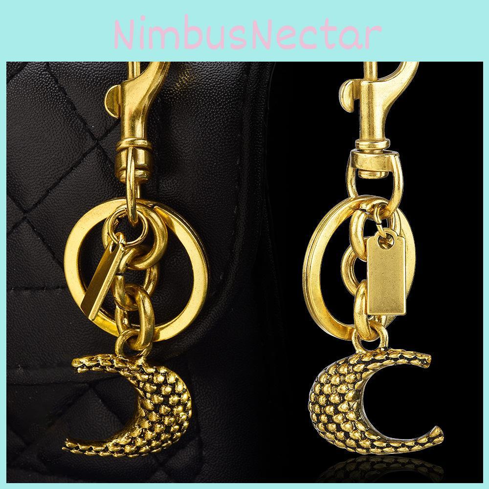 Gold Silver Metal Letter Key Holder For Women And Teens
