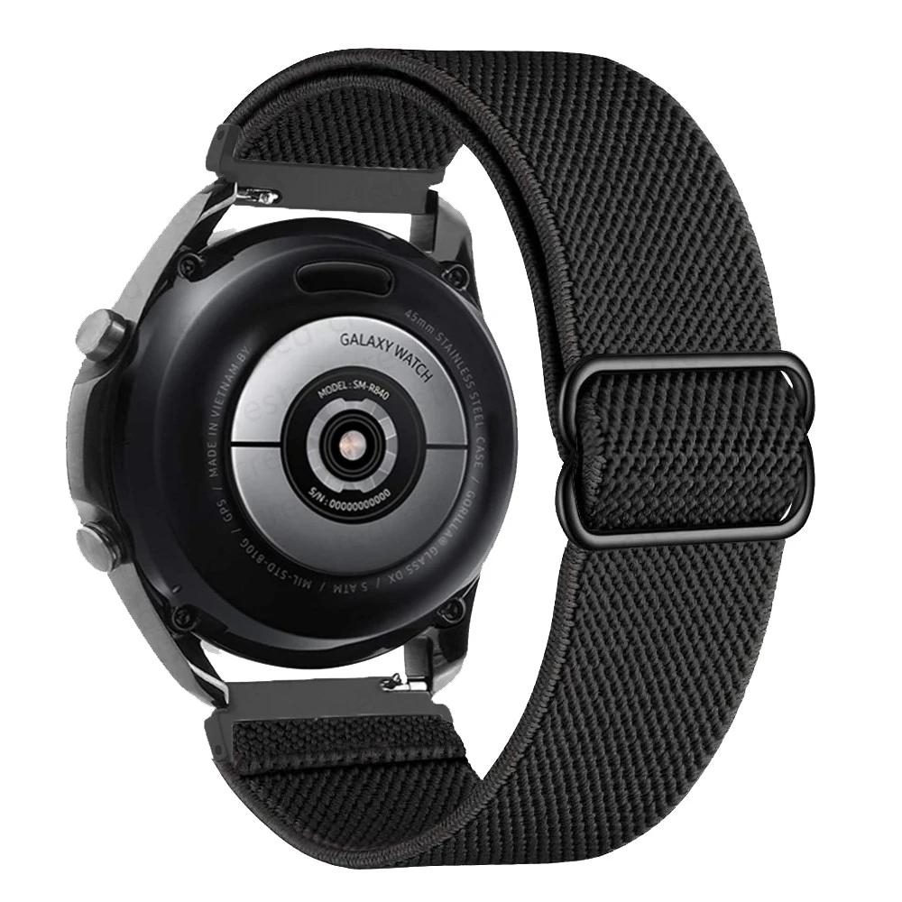 Нейлоновый ремешок-петля 20 мм 22 мм для Samsung Galaxy Watch7 FE 6 4 Classic 5 pro 45 мм 44 мм 40 мм 43 мм 47 мм Ремешок Galaxy Watch6 7 Браслет