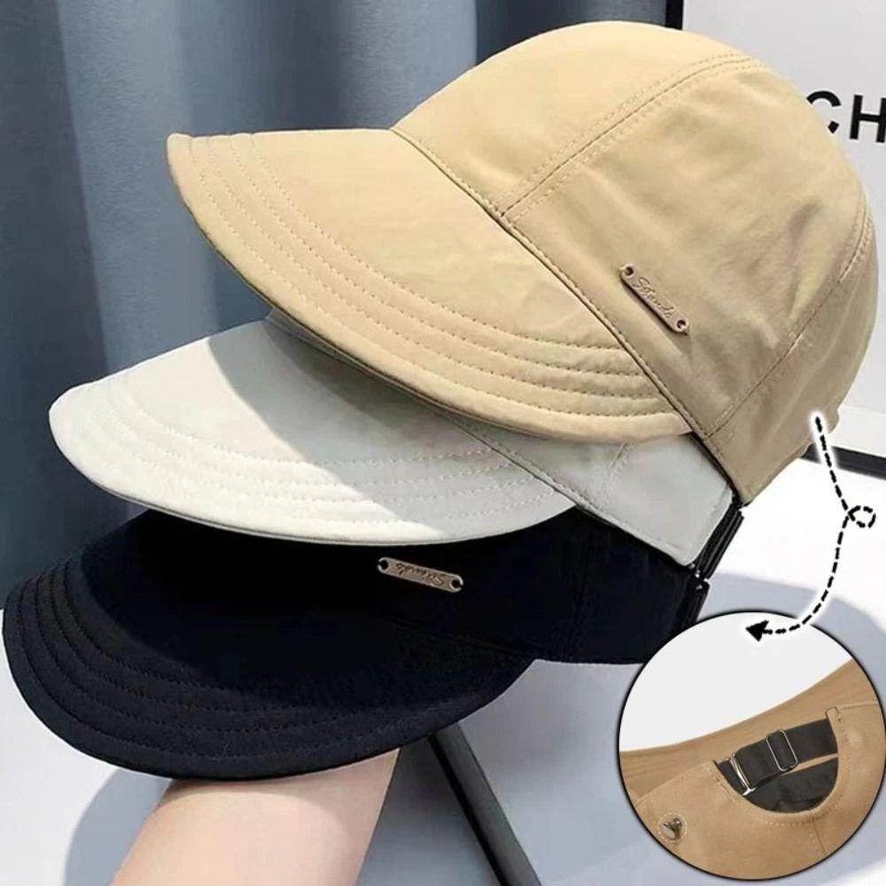 Можно повесить маски Солнцезащитная шляпа Широкие поля Пляжные кепки Модная кепка с утиным язычком