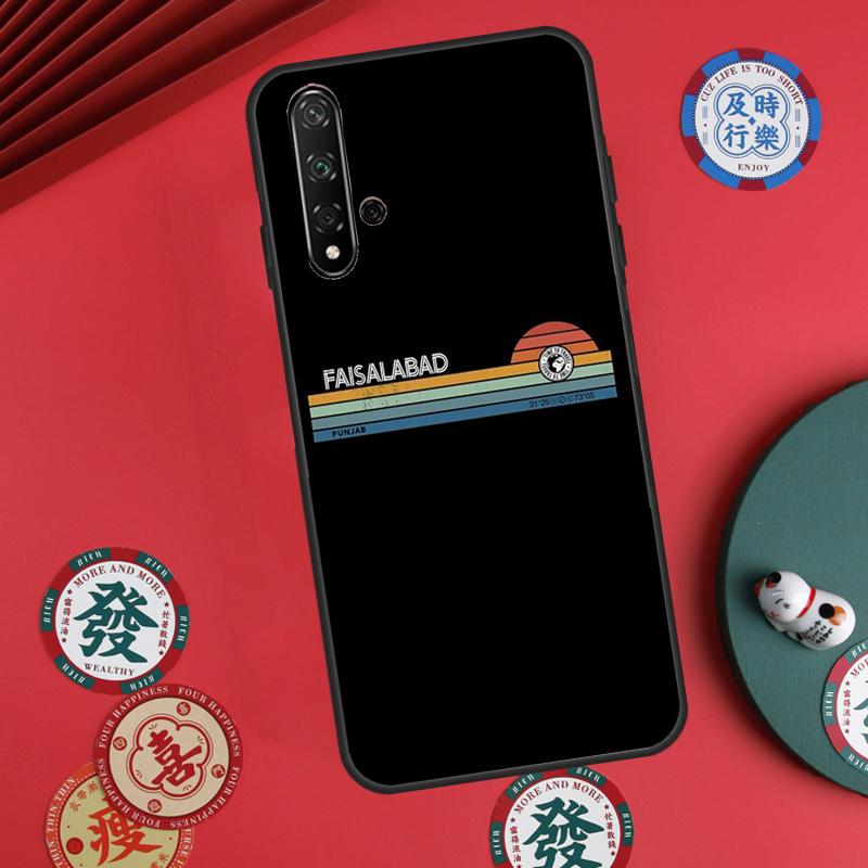 Контур карты Пенджаба для Huawei Nova 12s 12i 7i 8i 11i Y73 Y70 Y90 Y60 Y72 Y61 Y91 9 10 SE P30 Pro P40 Lite Чехол