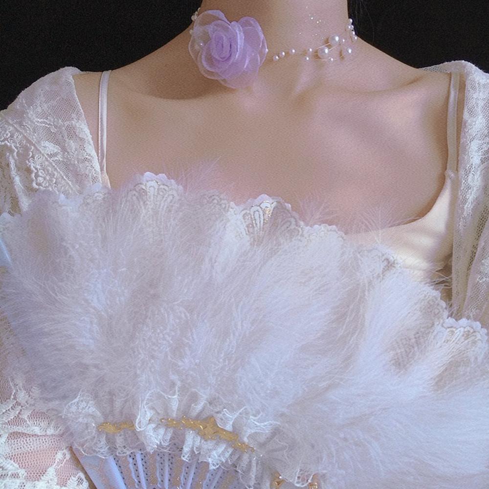 Вечеринка Новые Женщины Девушки Подвеска Бисер Модные Украшения Ключица Чокер Пряжа Цветок Жемчуг Ожерелье