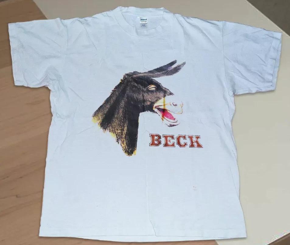 Новая белая футболка Beck Hansen Odelay Tour с прической «Дьявольский»