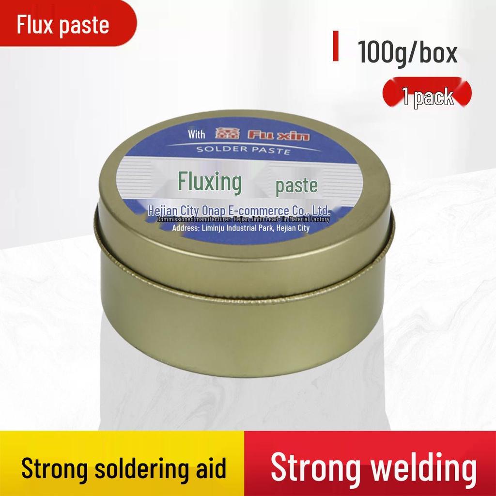 Желтая безотмывочная паяльная паста и проволока: Бескислотный, безгалогенный, сильный флюс для нержавеющей стали