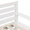 Extendable Bed Frame with Mattress White 80 x 200 cm