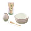 Ceramic Matcha Preparation Set with Spoon and Whisk for Family Tea Time