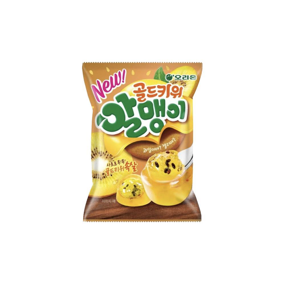 Orion Fruit Core Jelly – 6 Flavors (Lychee, Grape, Green Kiwi, Plum, Mango, Golden Kiwi) / Korean Jelly, Kfood, Authentic Korean Food