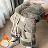 Autumn Winter Warm Straight Pants Women's Snow Plush Fleecing Thermal Strench Lady Corduroy Loose Trousers Femail Thick Clothing