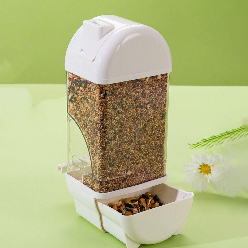 Convenient Bird Feeder Transparent Bird Food Box Bird Hanging Food Dispenser Outdoor