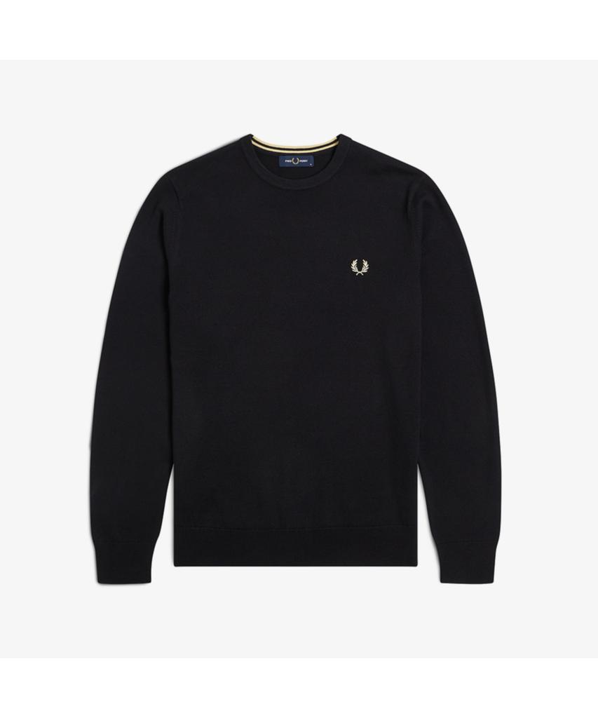 Fred Perry [Базовая модель] Классический джемпер с круглым вырезом из шерсти мериноса (198) Afpm2439601-198