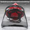 Steel Mesh Face Shield Aluminum Frame Adjustable Full Coverage Face Shield Debris Anti-splash Protection Visor for Gardening Lawn Mowing