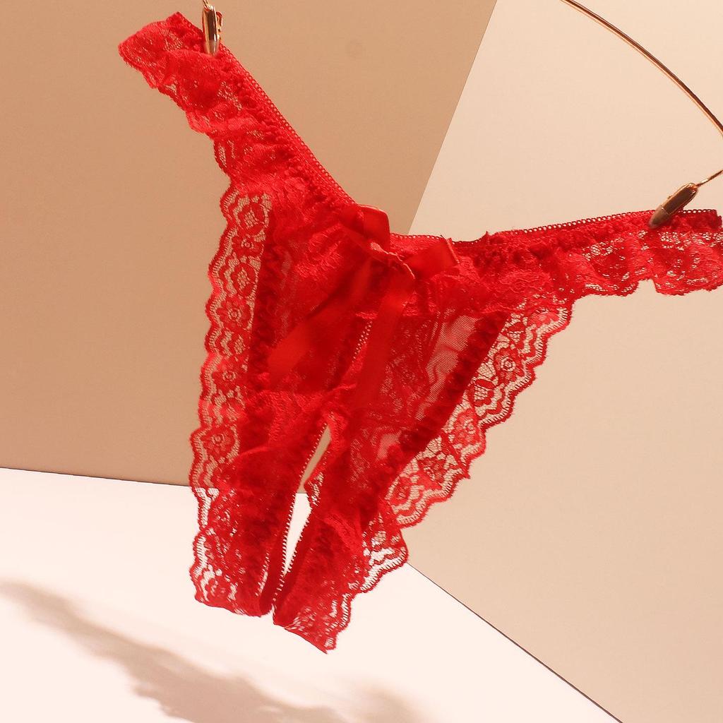 Женские сексуальные бесшовные сетчатые трусики-стринги с открытой промежностью - Соблазнительное летнее нижнее белье для пар