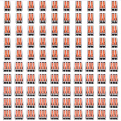 100 шт., соединитель для проводной проводки, быстрое подключение, клеммные колодки, параллельное устройство