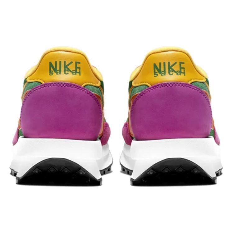 Sacai x Nike LDWaffle Pine Green Унисекс Кроссовки Розово-глиняный-Оранжевый-Del-Sol-Sail BV0073-301