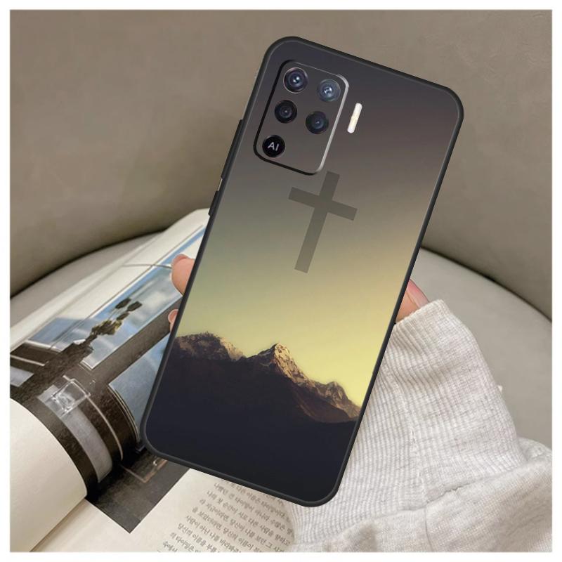 Религиозный Чехол с Иисусом для Oppo A5 Pro A38 A58 A78 A98 A54 A74 A94 A18 A57 A17 A77 A80 A60 A40 A96 A76 A16 A15