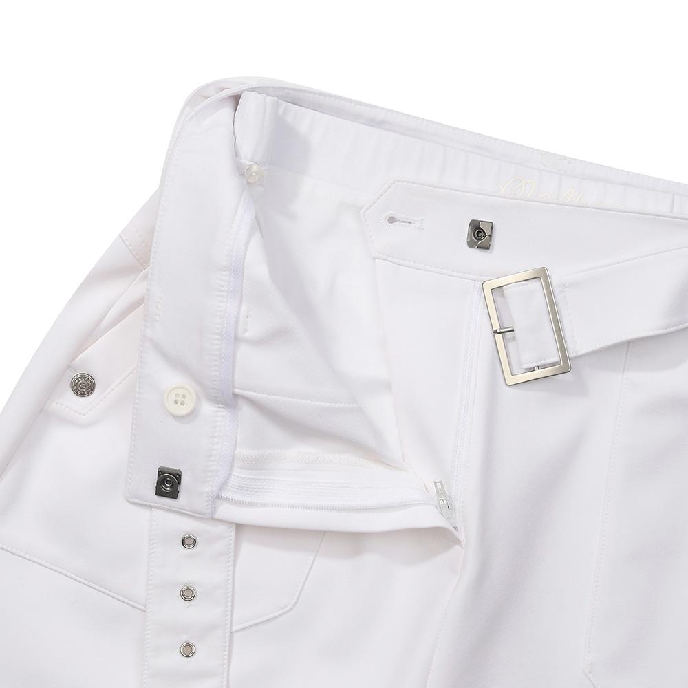 MALBON GOLF H-Line Optional Belt Cargo Skirt White (Woman)