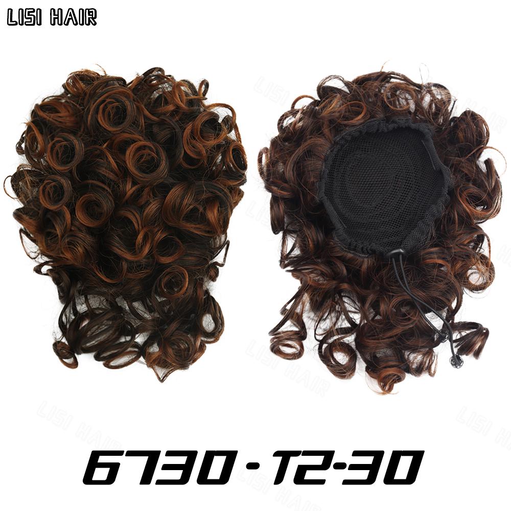 MERISIHAIR Грязный пучок для волос, эластичный шнурок, свободный большой вьющийся короткий пучок, синтетический хвостик, наращивание волос, пучок для женщин, ежедневное использование