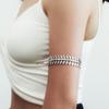Silver Arm Cuff Vintage Upper Arm Bracelet Opening Adjustable Armband  Party