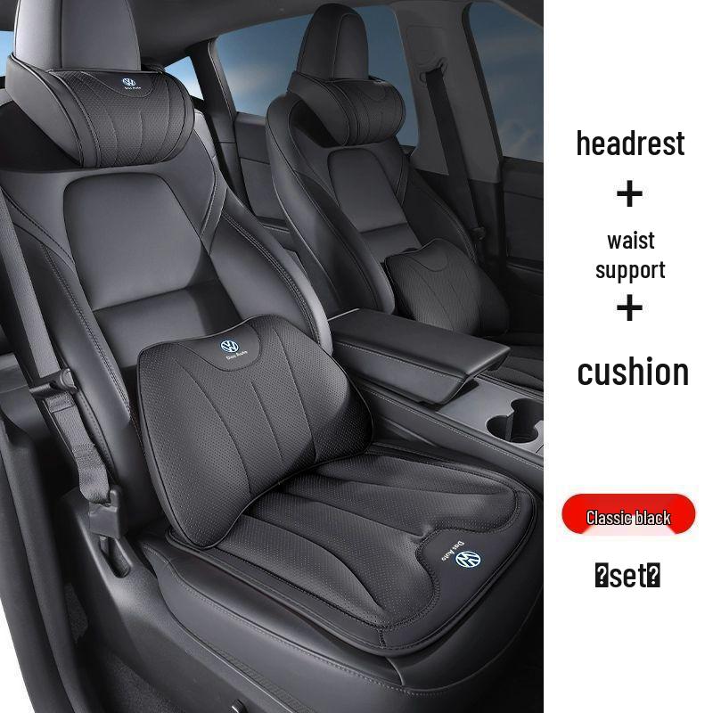 Volkswagen Lumbar Support & Headrest: Compatible with Passat, Magotan, Sagitar, Bora, Lavida, Tharu, ID3/4/6.