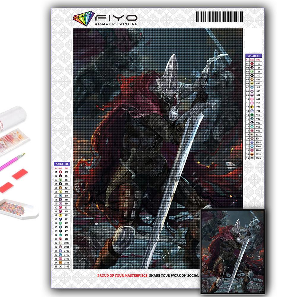DIY 5D Diamond Painting Game Dark Souls Cross Stitch Kit Full Drill Embroidery Mosaic Art Picture of Rhinestones Gift
