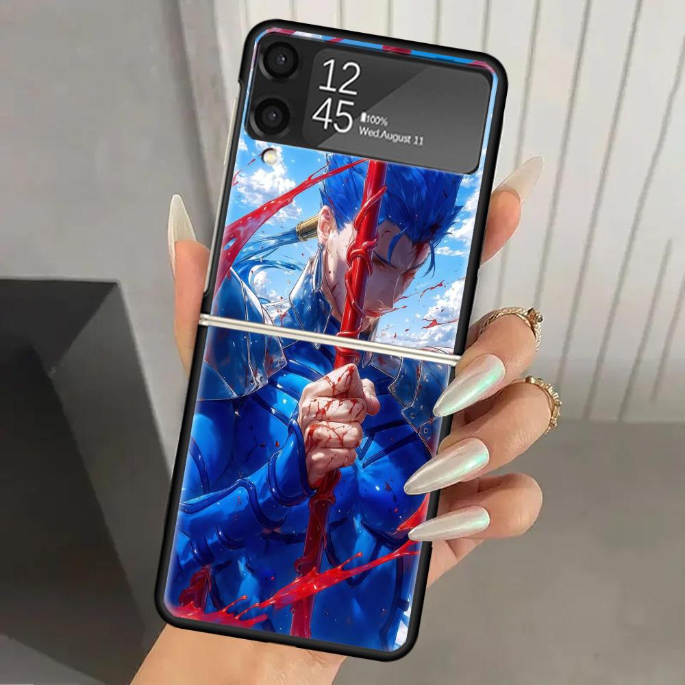Чехол-бампер из твердого поликарбоната Fate Zero Stay Night Archer для Samsung Galaxy ZFlip 7 6 5 Z Flip 4 ZFlip7 Z Flip6 5G ZFlip4 Flip3 Zflip