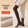 Осень и Зима, Женские флисовые носки до колена с толстыми петлями для тепла, из чистого хлопка для женщин