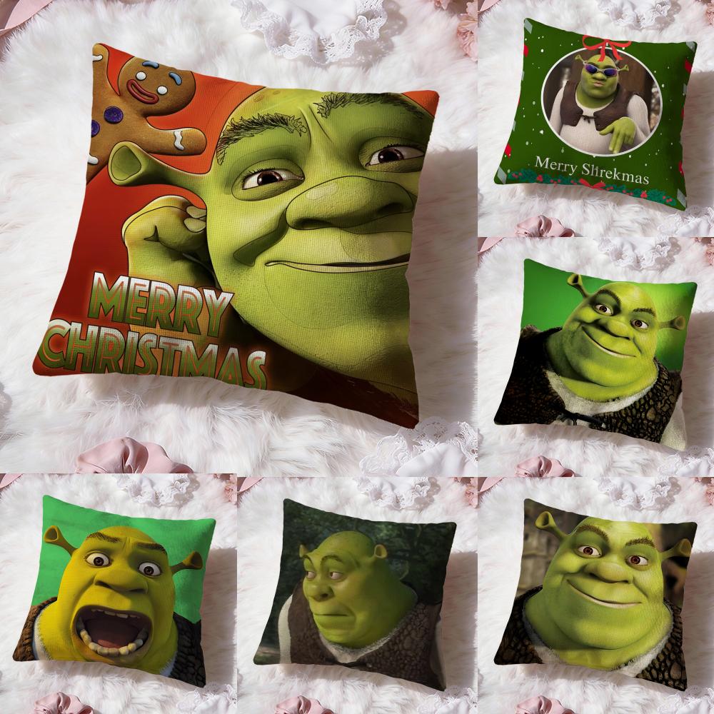 Чехол на подушку Аниме S-ShrekS Премиум-комфорт Двусторонний чехол для подушки - Дизайн "Два в одном" для любой комнаты и салона автомобиля