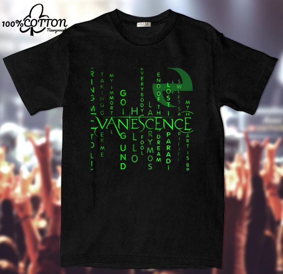 Мужская футболка LE 2026 Evanescence Bring Me To Life Taking Over Me My Immortal Going Under Унисекс, Графические футболки