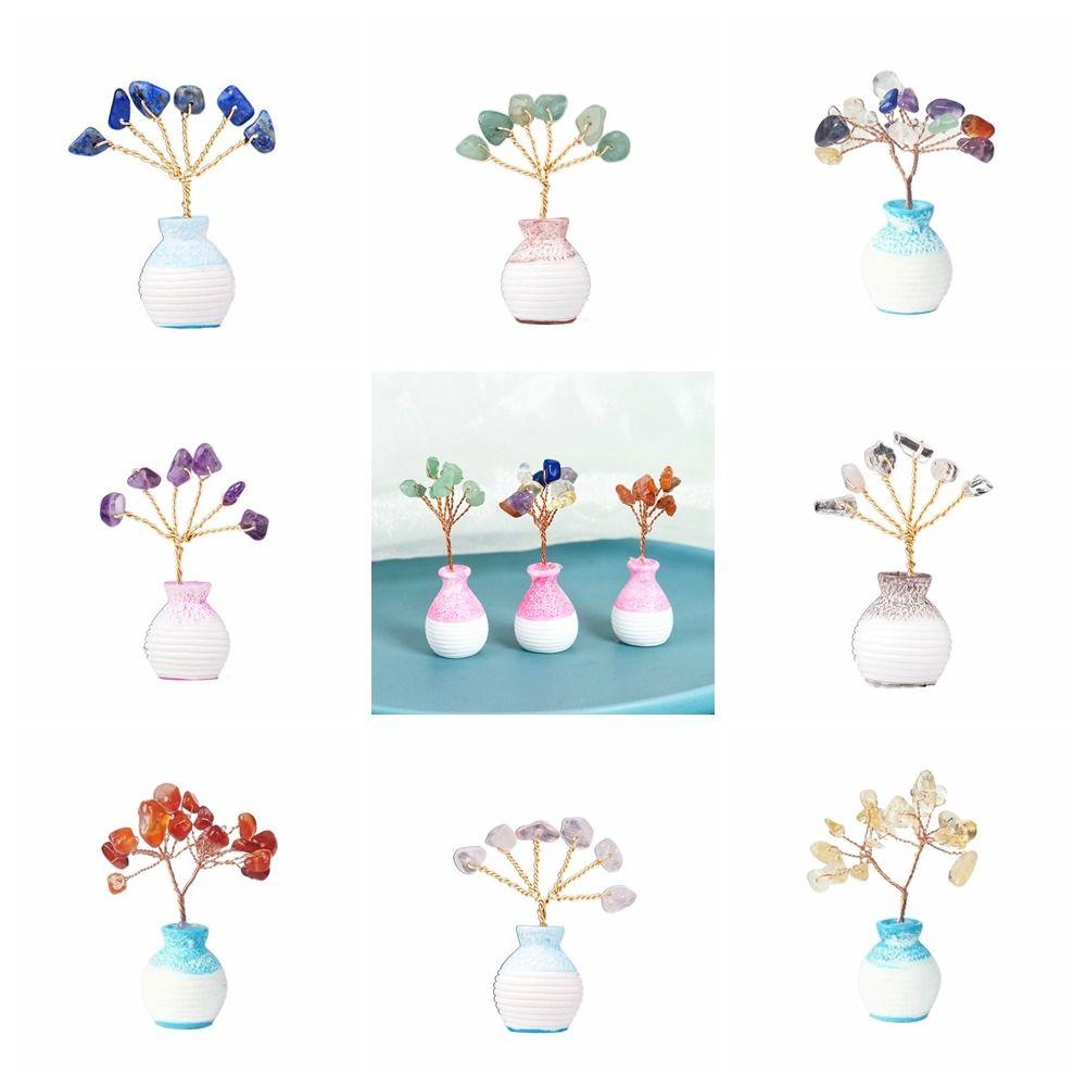 Model Vase Crystal Tree White Crystal Crystal Wishing Tree Ornaments  Home Decor