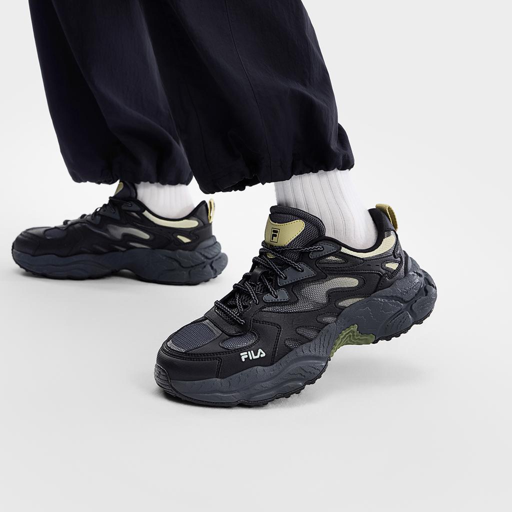 Fila Папоротник Модная Личность Классический Ретро Спортивный Повседневный Удобный Толстая Подошва Прочный Дышащий Легкий Низкий Верх Папины Кроссовки F12M622118FFB