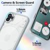 EUCAGR Nothing Phone One A063 Амортизирующий силиконовый бампер с воздушной подушкой Прозрачная матовая задняя крышка для Nothing Phone 1 Жесткий чехол для телефона