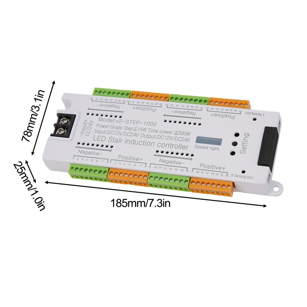 32 Channel Stair Light Controller Kit With Motion Sensor Control For LEDs
