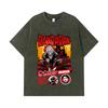 275 GSM Washed T-shirts 100% Cotton Dandadan V26 Okarun Turbo Print Unisex Heavy Cotton T Shirt