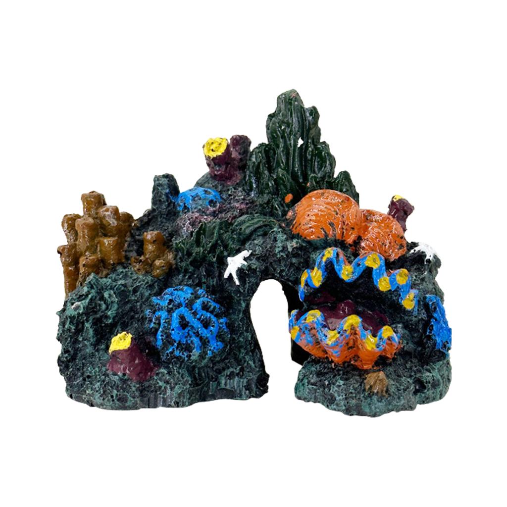 Resin Aquarium Coral Decorations for Fish Tank Marine Landscape Ornament Safe for Freshwater and Saltwater