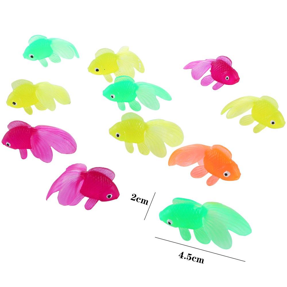 Soft Rubber Swimming Mini Baby Baby Bath Toys Kids Toys Simulation Goldfish Fish Tank Decoration