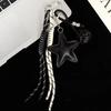 Hanging Five Pointed Star Bag Pendant Woven Rope Star and Ball Pendant  Small Gifts