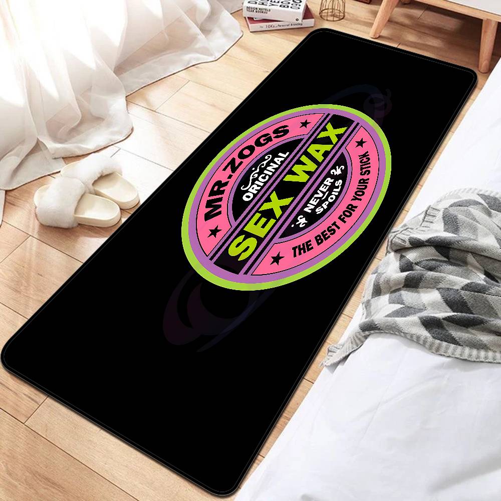 Mr Zogs Surfing Sex Wax Long Rugs Cheaper Anti-slip Modern Living Room Balcony Printed Bedside Area Rugs