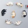 Resin Simulated Cat Fridge Ornaments Cute Lazy Cat Miniatures Cat Resin  Accessories  Home Decor