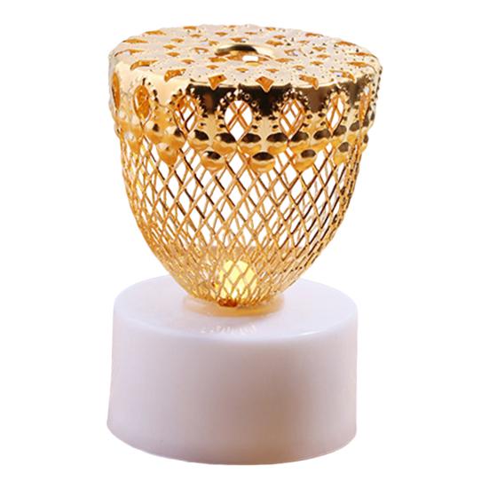 Звезда Луна железная художественная сетка подсвечник свеча лампа в деревенском стиле форма для дисплея Рамадан Ид Мубарак праздничное украшение