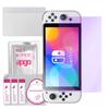 apgo Anti-Blue 9H Hybrid Protective Glass Compatible with Nintendo Switch Oled, Flexible Nano Glass, Great Replacement for Tempered Glass, Scratch-res