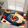 Villarreal FC Design Crystal Velvet Carpet Cozy Non?Slip Printed Rug For Bedroom Living Room Entrance