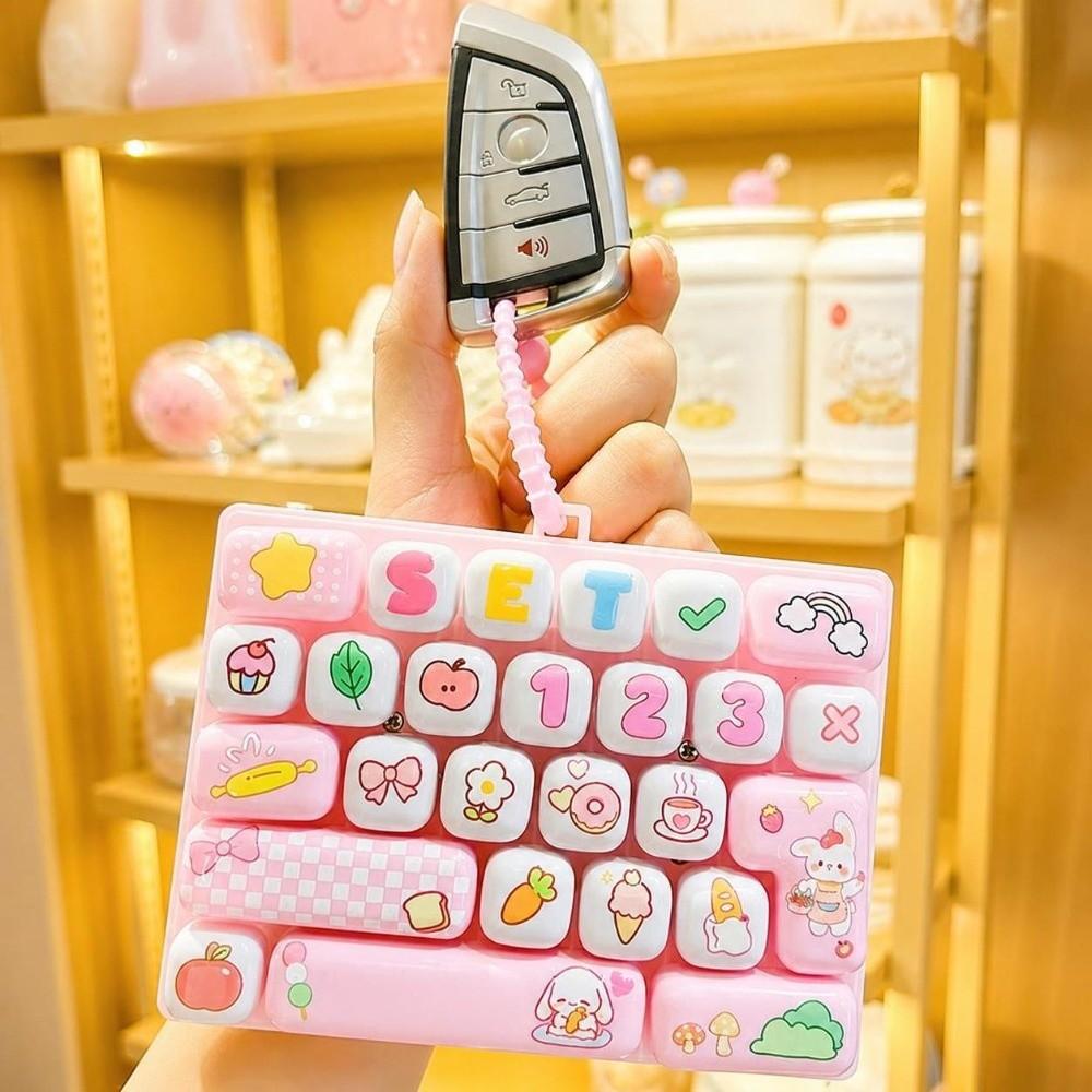 Hanging Mechanical Keyboard Toy 26 Keys Bag Pendant Creative Keycap Clicker Toy Bag Charm