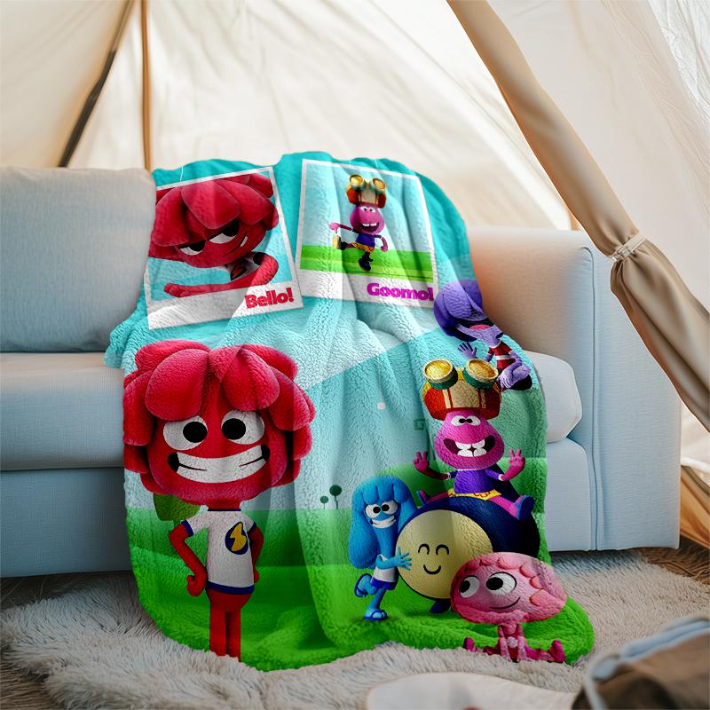 Huggy Wuggy Theme Printed Blanket Perfect For Couch Bed Travel Outdoor Use Machine Washable Cozy Durable