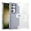 360 Degree Rotating Double Layer Samsung S24 Ultra/S24/S24+ Plus Transparent Back Clip Phone Case