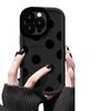 Simple Black Dots Suitable for Apple 16 Promax Mobile Phone Case IPhone 14 Puff 13 Simple 15 Full Package