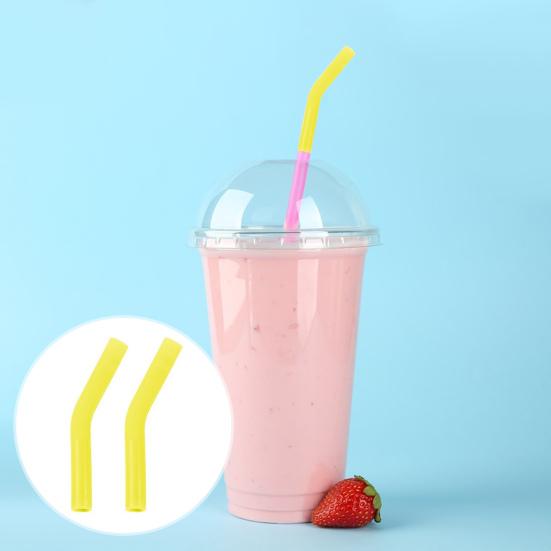 2 шт. силиконовые насадки для соломинок, чехлы для металлических соломинок, многоразовые защитные насадки для пищевых соломинок, гибкие, не содержащие бисфенола А, термостойкие сменные насадки для локтей