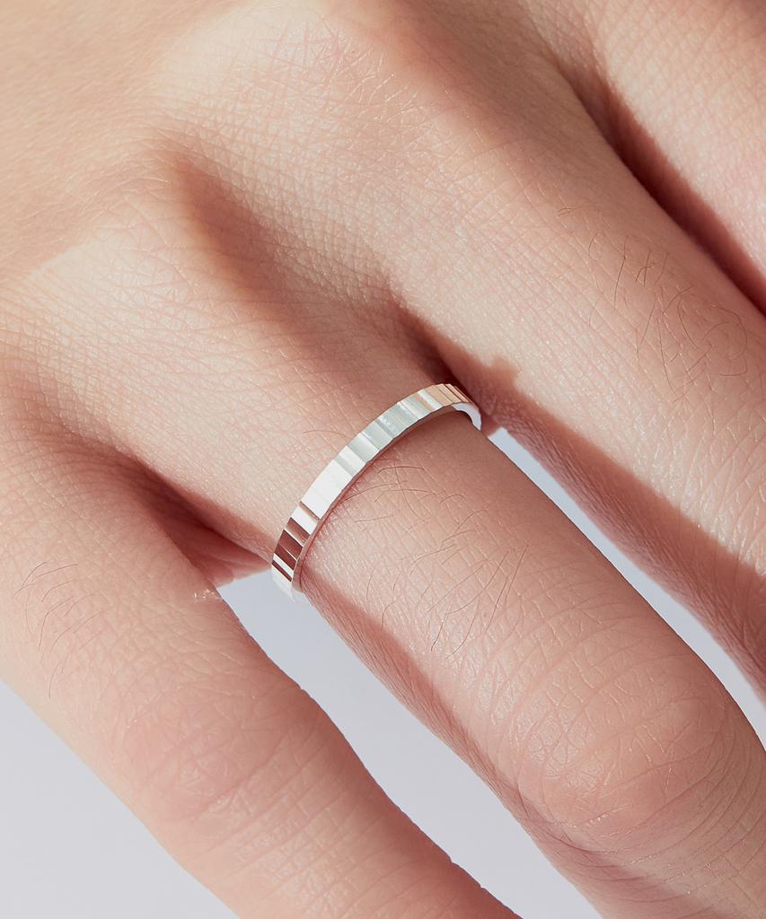 Helene Jewelry Кольцо «Мисс» из серебра 925 пробы с вертикальной огранкой (Тип Б)