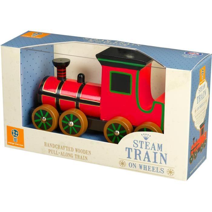 Orange Tree Toys Jouet A Tirer Train A Vapeur