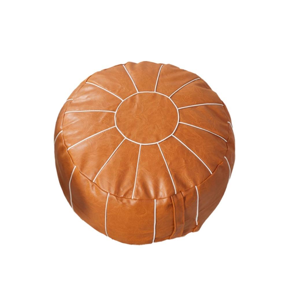 Pumpkin Shaped Footstool Seat Bag Unstuffed Pouf Cushion Cover Clothing Storage Bags Footrest