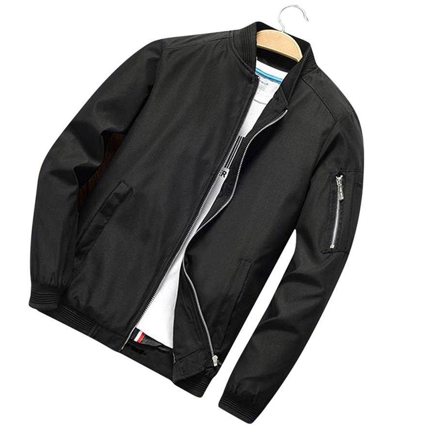 Autumn Winter Fashion Temperament Men's Jacket Stand Collar Youth Men's Slim Coat
