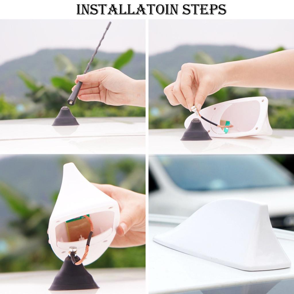 Универсальная автомобильная внешняя крыша Антенна акульего плавника Сигнальная антенна FM / AM